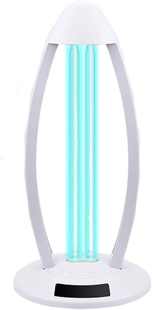 UV Lamp, Disinfection Lamp with Remote Control Timer, Family UV Light Sutiable for Household Disinfection 110V 38W (White)