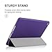 iPad Air 2 Case, iXCC ® New Enhanced Tri-fold Stand Smart Case Cover with [Soft TPU Back] and Built-in Magnet for Auto Sleep/Wake Function - Purple
