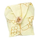 Bee's Wrap Sandwich Wrap, Eco Friendly Reusable Beeswax Food Wrap, Sustainable, Zero Waste, Plastic Free Alternative for Wrapping Sandwiches (Honeycomb Print)