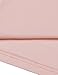 COOFANDY Mens Longline Irregular Curved Hem Short Sleeve Tshirts Cotton V Neck Tee Tops,Pink,Medium