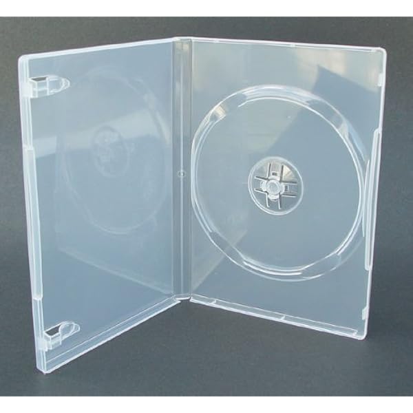 Caja de DVD 7mm Individual Transparente Paquete de 25: Amazon.es: Oficina y papelería