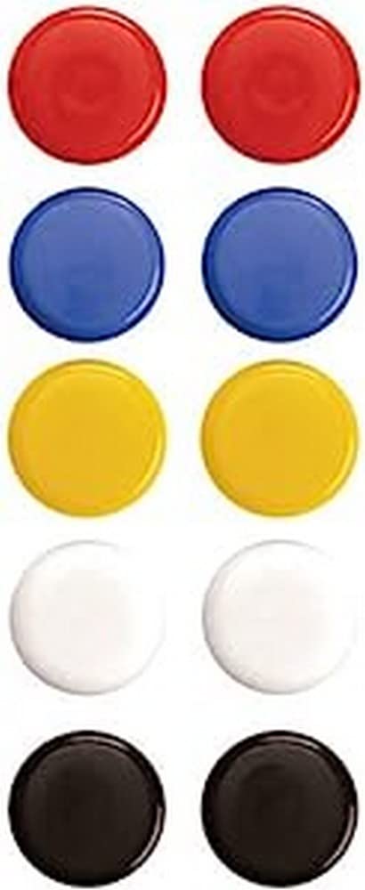 magnetoplan ferroscript 16662 Magnets, Pack of 10, Diameter 20 mm