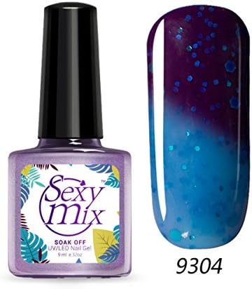 Sexy Mix Color Changing Gel Nail Polish UV LED Soak Off Pro at Home DIY Nail Art 9ML 9304