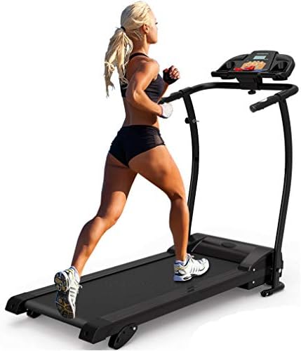 ICOCO Folding Treadmill Motorised Electric Running Machine Incline Fitness Equipment with LCD Display Silent Motor for Home Exercise
