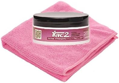 iTAC2 Level 4 (Extra Strength) Total Absolute Control Sports Pole Dance Hand Grip 45gm Jar and Bonus Pink Microfiber Pole Cloth