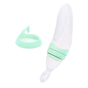 Amazon Com Baby Feeding Spoon Silicone Squeeze Food Dispensing