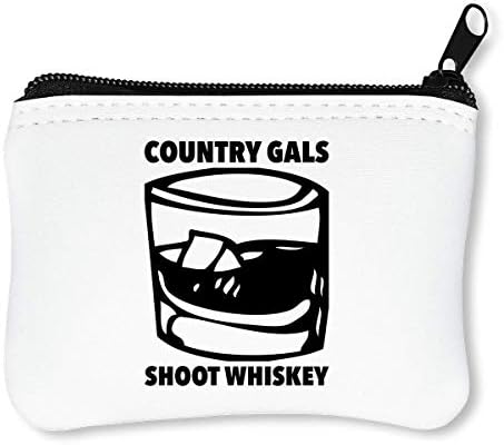 Country Gals Shoot Whiskey Zipper Wallet Coin Purse