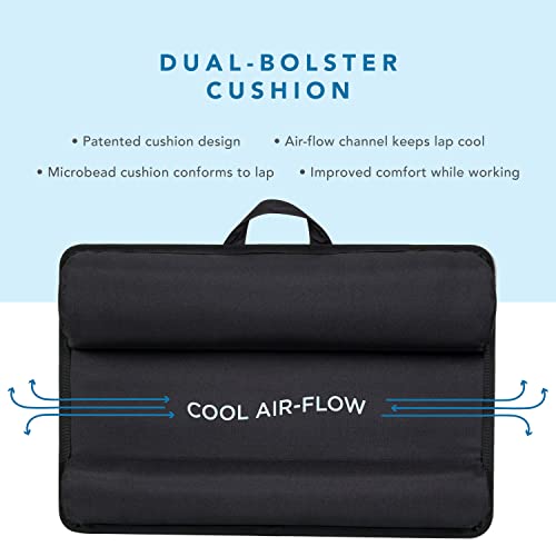 LapGear Home Office Pro Lap Desk with Wrist Rest, Mouse Pad, and Phone