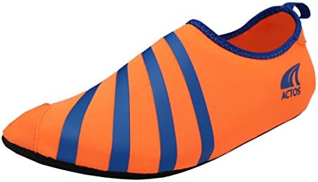 Actos Unisex New Prime Athletic Water Shoes, Orange/Blue, XS