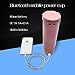 FOURPLUSONE Smart Water Bottle Bluetooth - Portable Indoor Outdoor Supplies Hermetic 570ml Bicycle Sports Water Bottle for Bluetooth Speaker, Mobile Phone Charger (Pink)