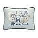 Lambs & Ivy Happi By Dena Night Owl I Love You To The Moon and Back Decorative Pillow, Blue