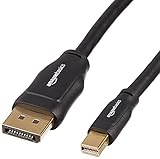 AmazonBasics Mini DisplayPort to DisplayPort Display Cable - 10 Feet