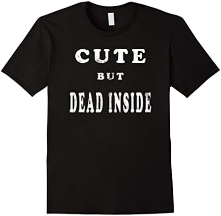 Mens Cute But Dead Inside T-shirt Medium Black