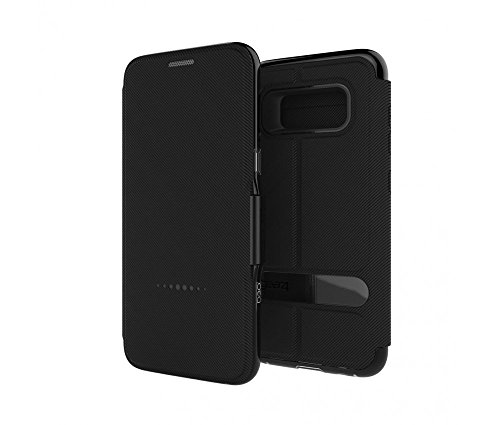 GEAR4 Oxford Folio Case with Advanced Impact Protection by D3O, Compatible with Samsung Galaxy S8 - Black