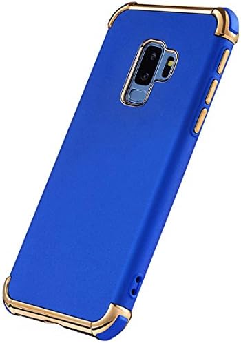 Galaxy S9 Plus Case, Ultra Thin Flexible Soft Galaxy S9 Plus Slim Case, Styles 3 in 1 Electroplated Shockproof Luxury Cover Case for Samsung Galaxy S9 Plus (6.2 inch), Blue