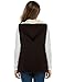 ANGVNS Ladies Women Sleeveless Outwear Loose Button Herringbone Vest Coat With Hoodie
