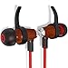 Symphonized XTC Red Wireless In-Ear Headphones - Bluetooth 4.0 Earbuds with Earhooks, Running Earbuds, Noise Isolating, 7-Hour Battery Life, Red