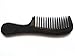 Myhsmooth Bb-1w-mt Wide Tooth Handmade No Static Black Buffalo Horn Comb with Green Sandalwood Handle(7.3''*2'')