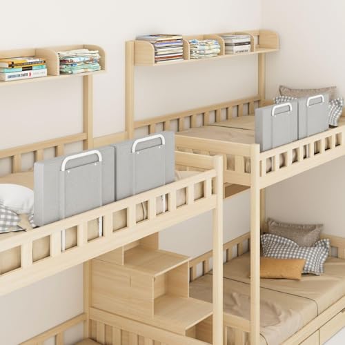 Uniiking® Baby Bed Rail for Toddlers, Adjustable Bed Rails with Safety, Kids Rails Bumper, Soft Safety Beds Guard Rail for Kids, Beds Side Rail for Twin, Full, Queen & King Bumper (40", 2 Pack)