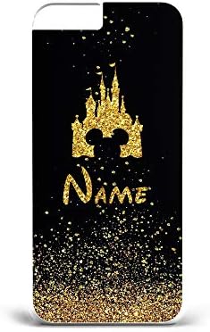 YouDezerve Personalised Name Initials Disney Mickey Minnie Mouse Glitter Phone Case cover for Apple iPhone E93 CM01P (Design4, iPhone 7+/8+)