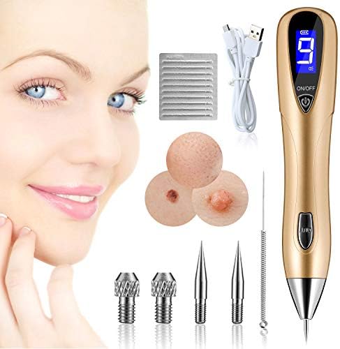 Skin Tag Repair Kit 9-Speed Adjustable for Freckle & Tattoo Beauty Equipment LCD Home USB Charging/Replaceable Needle Models, by SGGI