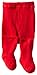 Jefferies Socks baby girls Seamless Organic Cotton infant and toddler tights, Red, 18-24 Months US