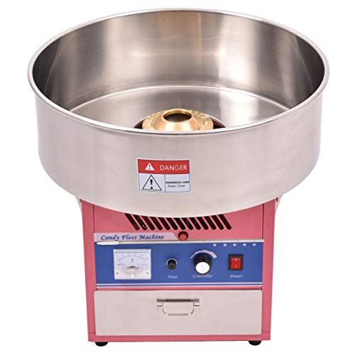Giantex Electric Cotton Candy Machine Floss Maker Commercial Carnival Party Pink