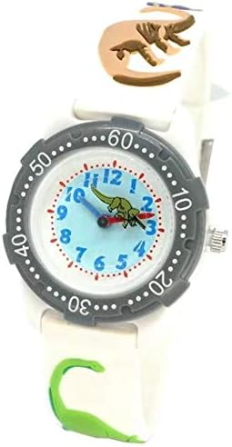 Kids Learn time Watch Dinosaur Second Hand 3D Cartoon Silicone Wristwatch for Little Girl Boy Gift