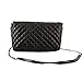 Fashion Story Women Shoulder Bag Clutch Quilting Handbag Purse Hobo Messenger (Black)