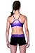 TumbleWear Girl's Purple/Black Rollover Shorts MD