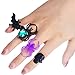 Boao 150 Pcs Halloween Spider Rings Skull Bat Ring Party Favors Fake Plastic Spider Ring Costume Accessories for Halloween Party Favors