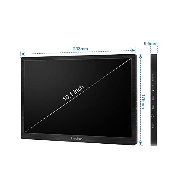 2K-Portable-Monitor-Prechen-101-Inch-QHD-2560x1600-Small-Monitor-IPS-Screen-with-HDMIUSB-CType-c-Interface-Mini-Monitor-Dual-Built-in-Speakers-Portable-Gaming-Monitor-for-PS3PS4XboxPCLaptop 2K Portable Monitor, Prechen 10.1 Inch QHD 2560x1600 Small Monitor IPS Screen with HDMI/USB-C/Type-c Interface, Mini…