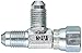 Eaton Aeroquip 203102-4-4S Swivel Nut Run Tee, JIC 37 Degree End Types, Carbon Steel, 1/4 JIC(f) x 1/4 JIC(m) End Size, 1/4