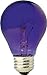 GE Party Light 22731 25-Watt Purple A19 Light Bulb with Medium Base, 1-Pack