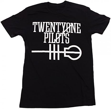 Twenty One Pilots Skeleton Key Printing Black Fashion T-Shirts (Asia Medium, Black)