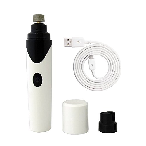 MuLuo USB Charging Rechargeable Electric Dog Nail Grinders Clippers Dog Cat Claws Nail Grooming Trimmer Tools