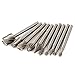 HSS Cutting Burr Bits Set for Dremel Rotary Tool Metal Woodworking Router Grinding 10 Piece High Speed Cutter Single Cut Burs M2 Steel 1/8