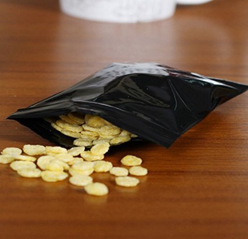 Thick Bag !Packing Bags ! Black Resealable Plastic PE Zip Lock (50PC)