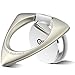 Finger Ring Stand, Sinopuren Phone Ring Holder : Universal Cell Phone Cradle Kickstand for iPhone Xs Max Xr X 8 7 6 6s Plus 5s, Samsung S9 S8 S7, All Android Smartphone - Silver