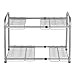 NEX 2-Tier Under Sink Shelf Organizer Under Sink Storage Rack with Flexible & Expandable 15'' to 27''for Kitchen Bathroom Cabinets