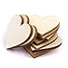 100pcs Blank Heart Embellishments for DIY Crafts 20mm