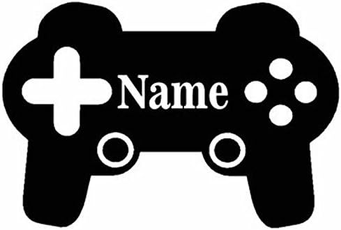 Playstation PS Video Game Controller With YOUR 14" Name Custom BLACK VINYL Decal Art Wall Sticker Car USA