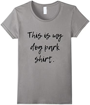 Womens This Is My Dog Park Shirt Medium Slate