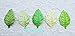RATREE 888 Handmade 100 pcs Mixed Leaves 45x29mm Mulberry Paper Leaves Scrapbooking Wedding DIY Craft Supplies Card Mulberry Paper Roses Leaves Artificial Leaves