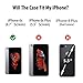 iPhone 6s Case with Long Lanyard | iPhone 6 Case with Neck Strap and Lanyard Hole - Hidden Back ID Card Slot Slider - Protective Credit Card Holder (iPhone 6 4.7 Inch Black)