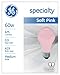 GE Lighting 97483 60-Watt 675-Lumen Party A19 Light Bulb, Pink, 2-Pack