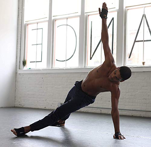 image for Yoga Paws Elite - Padded Yoga Gloves and Yoga Socks - Portable Travel 