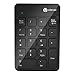 iClever IC-KP02 2.4G Wireless Ultra Slim Numeric Keypad with Li-ion Battery Built In, Black