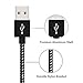 DANTENG 3'/6'/10' Extra Long Charging Cord, Nylon Braided 8 Pin to USB Lightning Charger for iPhone 7/Se/5/5S/6/6S/6 Plus/iPad Air/Mini/iPod - Black/White - 4 Piece