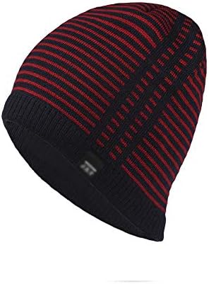 Wei Zhe 帽子 シンプルでスタイリッシュなメンズ冬カジュアル横ストライプニット帽 5色をご用意 好評 Color メンズアウトドアレジャーアクセサリー D